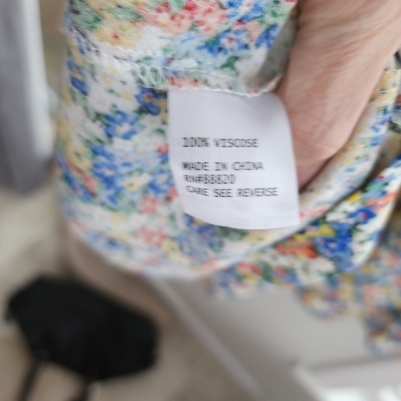 NWOT Cynthia Rowley - Multicolor Floral Ruffled Hem Maxi Skirt Sz S - Picture 7 of 9